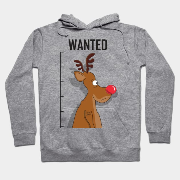 Rudolph mug shot | Funny Christmas T-shirt | Great gift idea Hoodie by MerchMadness